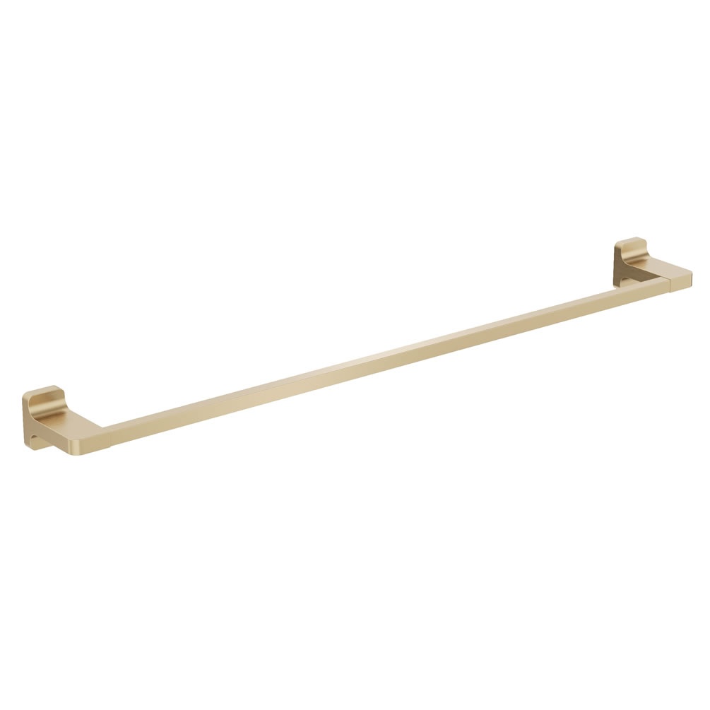 Cutout image of Crosswater Rotar Brushed Brass 600mm Towel Rail